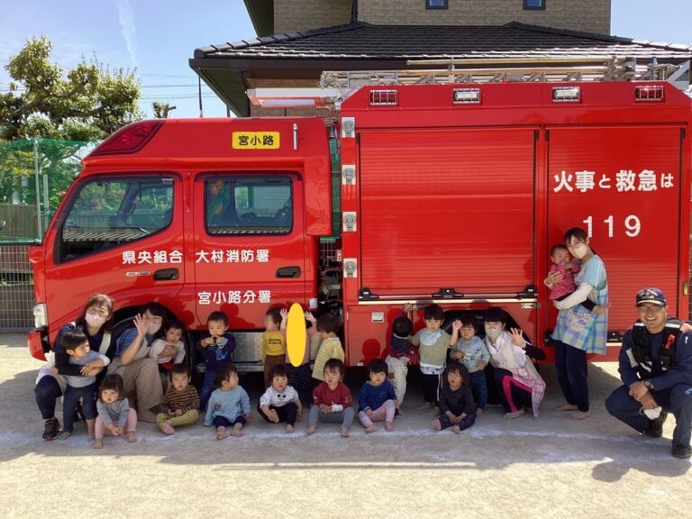 消防署立ち会いの避難訓練🚒